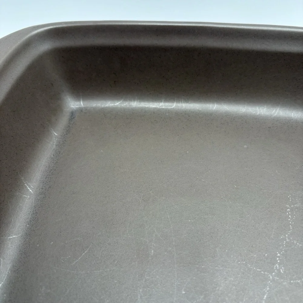 Noritake ColorWave Square Casserole Graphite‎ Chocolate Brown Discontinued